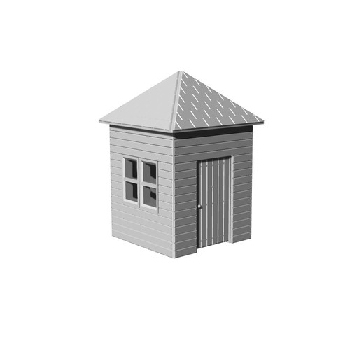SSMODEL 206 1/87 HO Scale Scene Model Entrance Guard Sentry Box - Bild 2 von 2