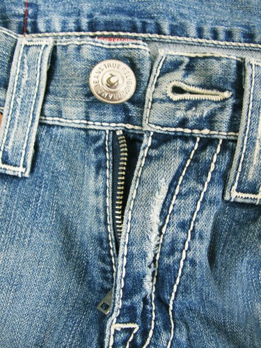 HOT USA Men's TRUE RELIGION JOEY BIG T BOOTCUT DISTRESS Jeans 31 x30 (Fit 32x30) - Picture 7 of 14