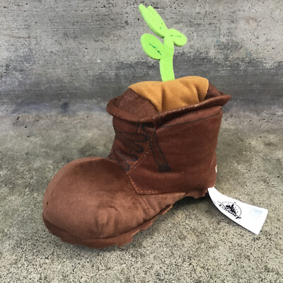 Disney Pixar Wall-E Brown Boot with Green Plant Plush Toy 7  - RARE