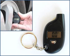 Tyre Pressure Gauge Digital Portable LCD Car Measure Keyring Key Ring Tire PSI
