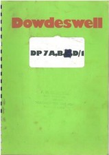 Dowdeswell DP7 A, B, D1 Plough Operators Manual with Parts List.