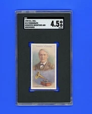 1929 R & J Hill Spinet House #13 Thomas A. Edison Phonograph Inventor - SGC 4.5