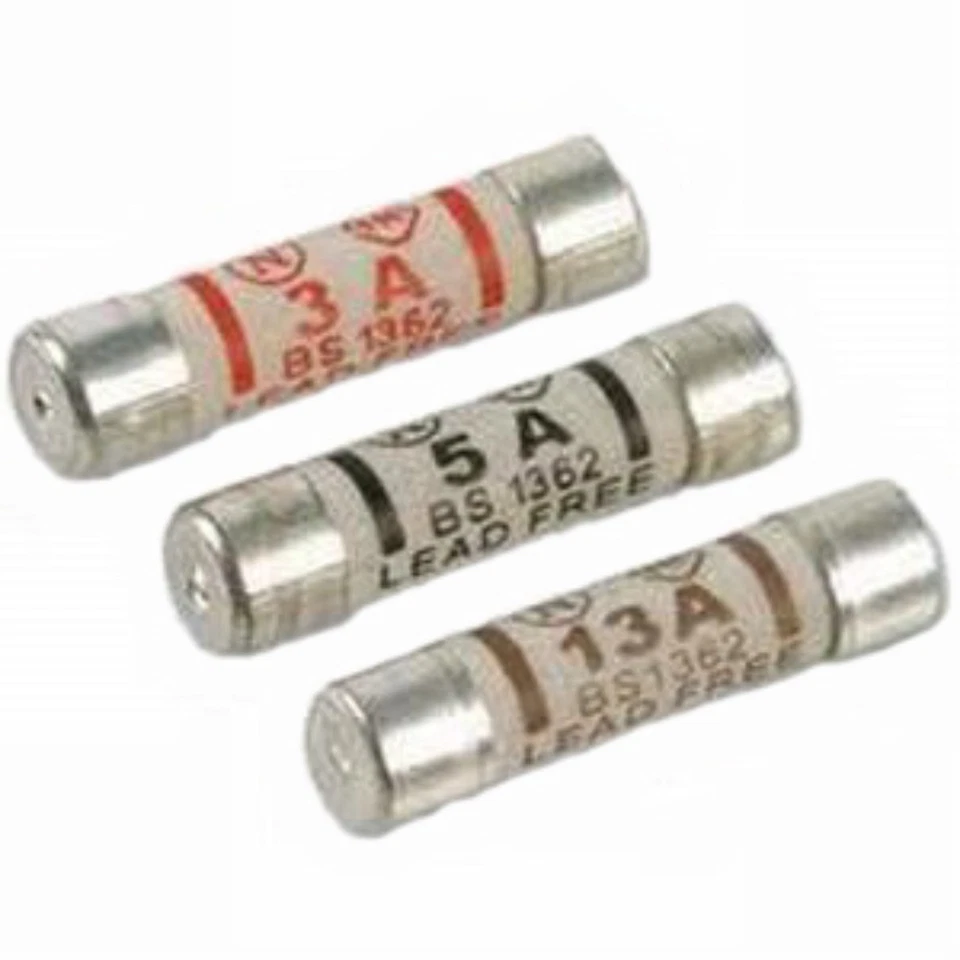 EAGLE Pack of 4 Household Domestic Electrical Mains Plug Fuses Choice of 3, 5, 13 amps