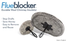Round Flueblocker Chimney Draft Stopper, Wool Chimney Sheep
