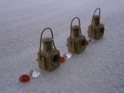 3er Set Spurweite 3 1/2'' GWR Lokomotive Motor Scheinwerfer