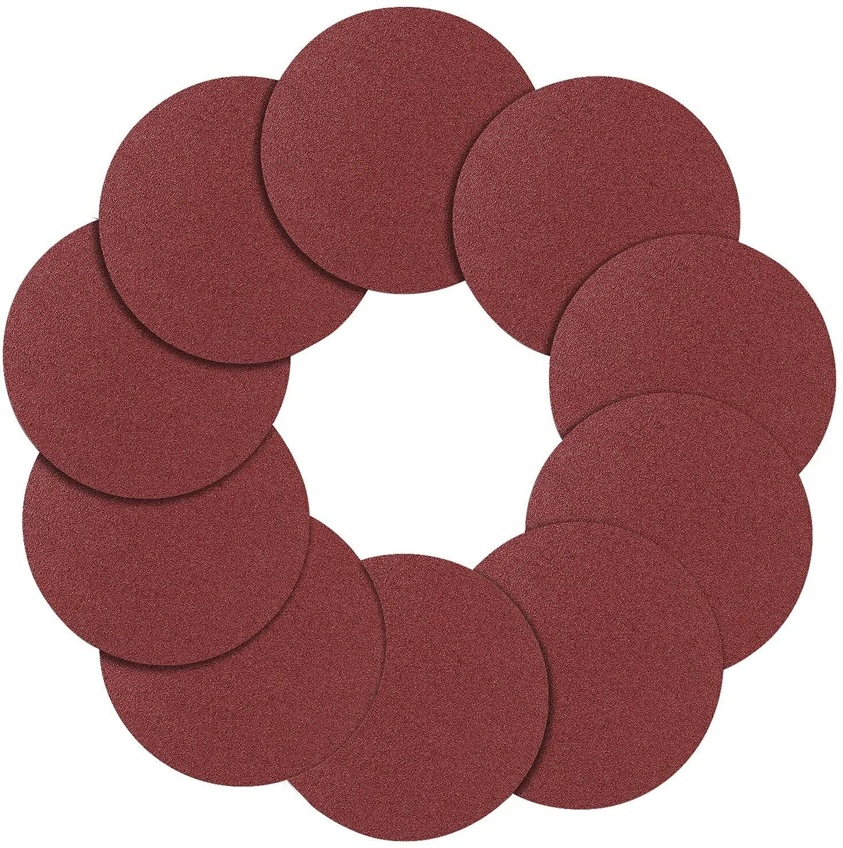 Adhesive sanding discs top