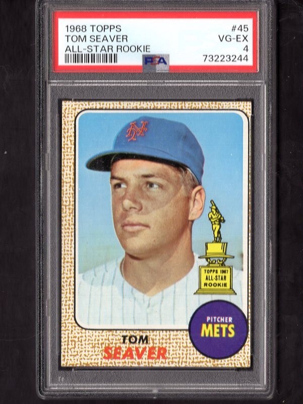 1968 Topps # 45 Tom Seaver New York Mets PSA 4