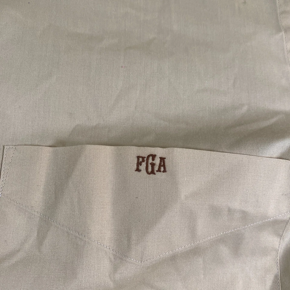 Christian Dior Monsieur Long Sleeve Button Shirt Mens 17-35 Dark Yellow - Image 2 of 4