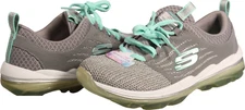 Skechers Skech Air Deluxe Womens Sneaker Gray / Mint US Size 5.5