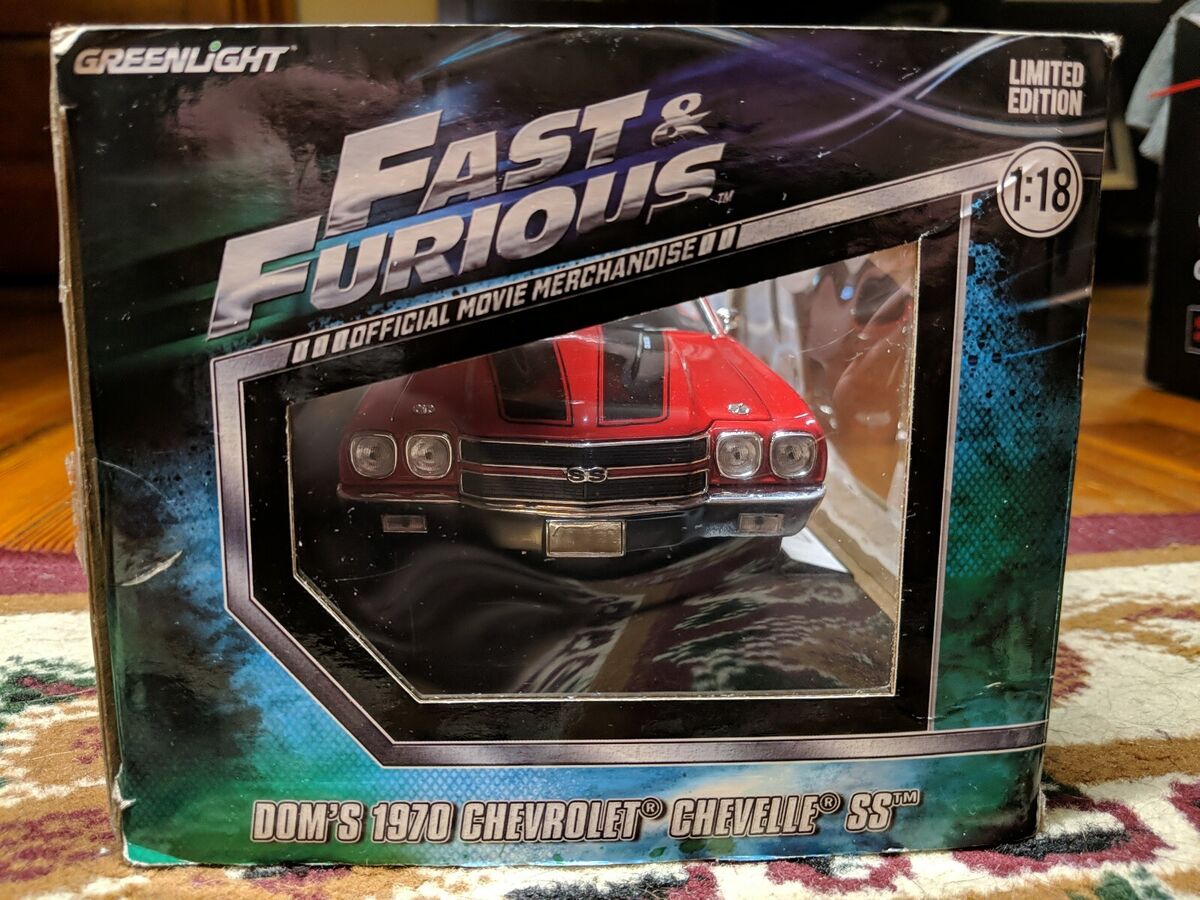 GREENLIGHT FAST & FURIOUS DOM'S 1970 CHEVY CHEVELLE SS RED GREENLIGHT FAST & FURIOUS DOM'S 1970 CHEVY CHEVELLE SS RED