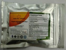 ORGANIC Indian Ginseng Root Powder Withania somnifera Anti-stress