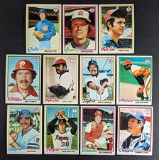 1978 Topps Baseball Set Break 11 Cards Nolan Ryan