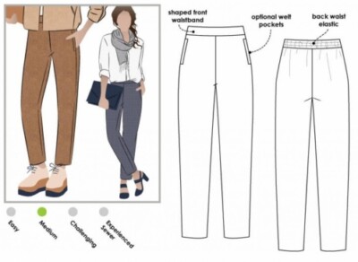 Style Arc Schnittmuster Talia Hose Damen Größen 4-16