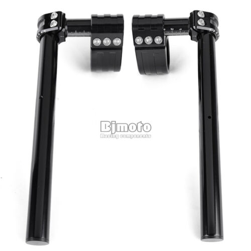 43mm CNC Risers Adjustable Clip-On Handlebar For BMW R NINE T Pure 2014-2022 - Foto 2 di 12