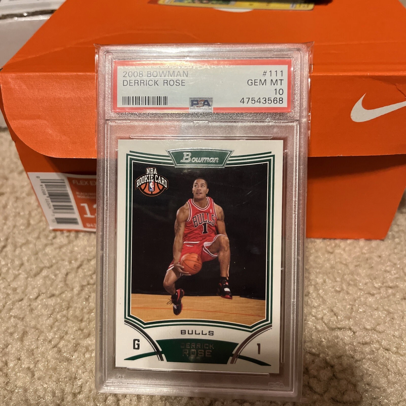 Derrick Rose trading card