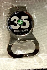 World Famous Brooklyn Brewery Logo: Keychain with Bottle Opener
