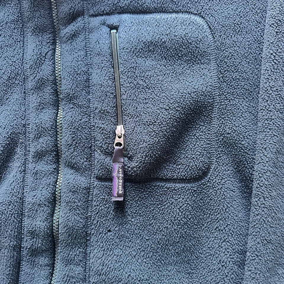 Patagonia sherpa jacket vintage 80s 90s XL Green made in usa Deep Pile Fleece - Image 2 of 4