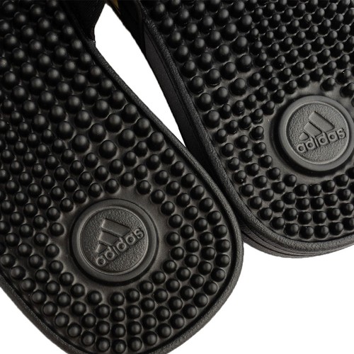 Adidas Adilette Sandalias de Playa y Baño Adissage Cierre Adhesivo Negro Dorado - Imagen 2 de 4