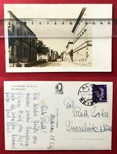 Privat Foto AK WEIDENAU in Ostsudetenland 1943 Strassenpartie   ( 96216