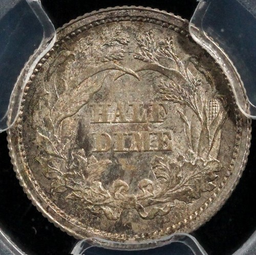 1862 H10c Seated Liberty Half Dime PCGS MS 65 - Picture 2 of 5