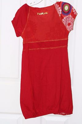 Robe Desigual Fille - 9/10 Ans - Multicolore - Manches Longues - Coton
