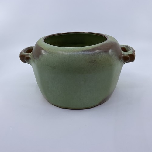 MCM Frankoma Plainsman Prairie Green Round Covered Casserole Bean Pot 5W - Picture 3 of 7