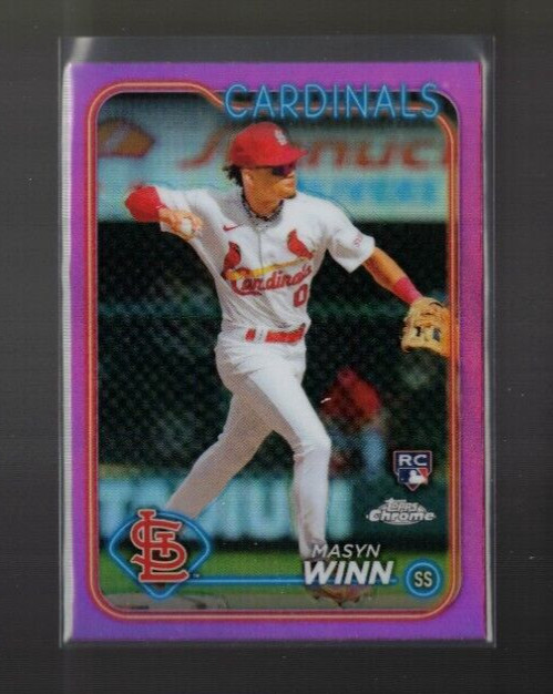 2024 Topps Chrome - Pink Refractor #189 Masyn Winn (RC)