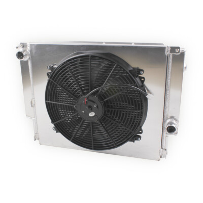 Aluminum Radiator+Shroud+Fan For 1992-1999 BMW E30 E36 320i 323i 325i 328i I6 MT