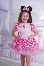 Disney MINNIE MOUSE Baby Girls TODDLER Halloween Costume Dress Ears 2T Purim NEW