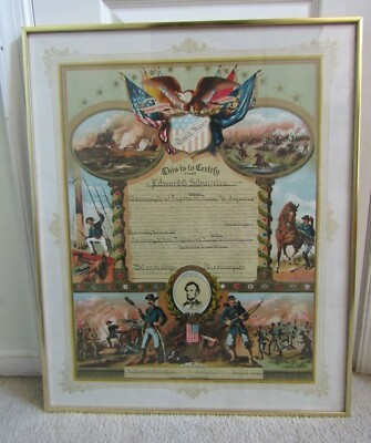 Org Civil War 45th Regiment PA Volunteer Infantry Named Officer Service ...