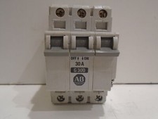 ALLEN BRADLEY 1492-CB3 SERIES B G-300 CIRCUIT BREAKER 30A 3-POLE 480VAC