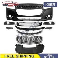 Front Bumper Cover Complete Fits 2014 2015 Chevy Malibu