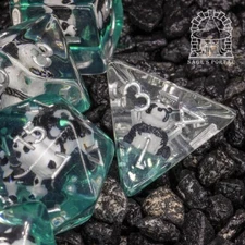 Sage's Baby Panda Familiar Resin Polyhedral Dice Set | Dungeons DnD RPG