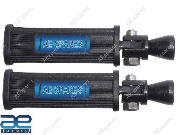 Triumph 5T 6T T110 TR6 T100 T120 Trittbrett-Faltepaar Schwarz 82-9369-image