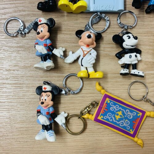 Vintage Bullyland Disney Mickey Mouse Themed Keychains Bundle Minnie, Goofy - Picture 6 of 6