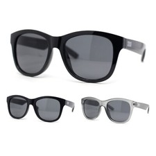 Kush Dark Mens Round Horn Rim Sport Plastic Retro Sunglasses