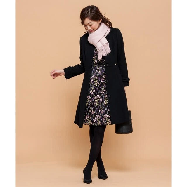 Vestido bordado floral TOCCA LOTUS ROSE preto feminino tamanho 0 /S usado - Imagem 4 de 4