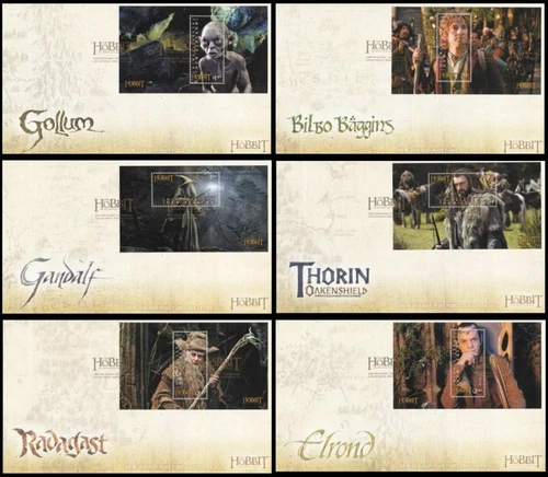 New Zealand The Hobbit 2012 The Lord Of The Ring LOTR Movie Film (FDC set)