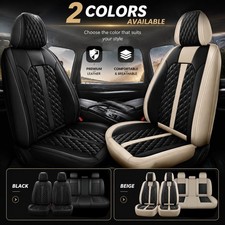 Car 5 Seat Covers Pu Leather Protector Cushion Pad For Toyota Rav4 2013-2018