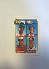 1992 Topps Manny Alexander, Alex Arias, Wil Cordero, Chipper Jones Base