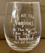 Funny Quote Wine Glass Tumbler 15 Oz Mother s Day Mom Gift Christmas
