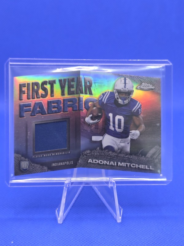 2024 Topps Chrome First Year Fabric Rookie Adonai Mitchell Colts #FYF-AM