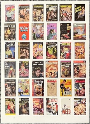 Kitchen Sink Press / Uncut Sheet of 36  Dope Fiends  Trading Cards 1st ed