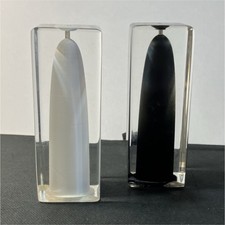 Clear Plastic Salt & Pepper Shakers Set Black...