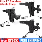2" Receiver Adjustable Trailer Hitch 6" Drop /Rise Hitch Towing Truck Hitch New