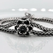 TROLLBEADS Zucchini Flower Silver Bead LAA 925S NEW! Pendant, Splitter