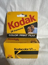 Kodacolor VR 126 24-exposure film cartridge ASA 200 expired 8-1986 NISB NOS