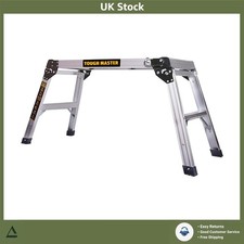 Secure Folding Aluminum Work Platform 2 Step 760x300mm 150kg Hop Up Bench