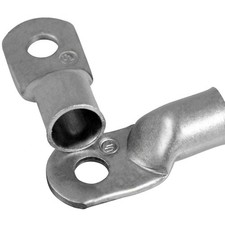 242286 Electrical Heavy Duty Tinned Copper Lugs 1/0-Gauge, Size 3/8 Screw, 2...