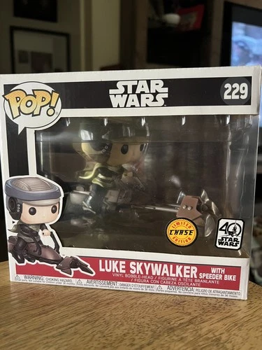 POP! Star Wars 229 Luke Skywalker With Speeder Bike Limited Chase Edition
